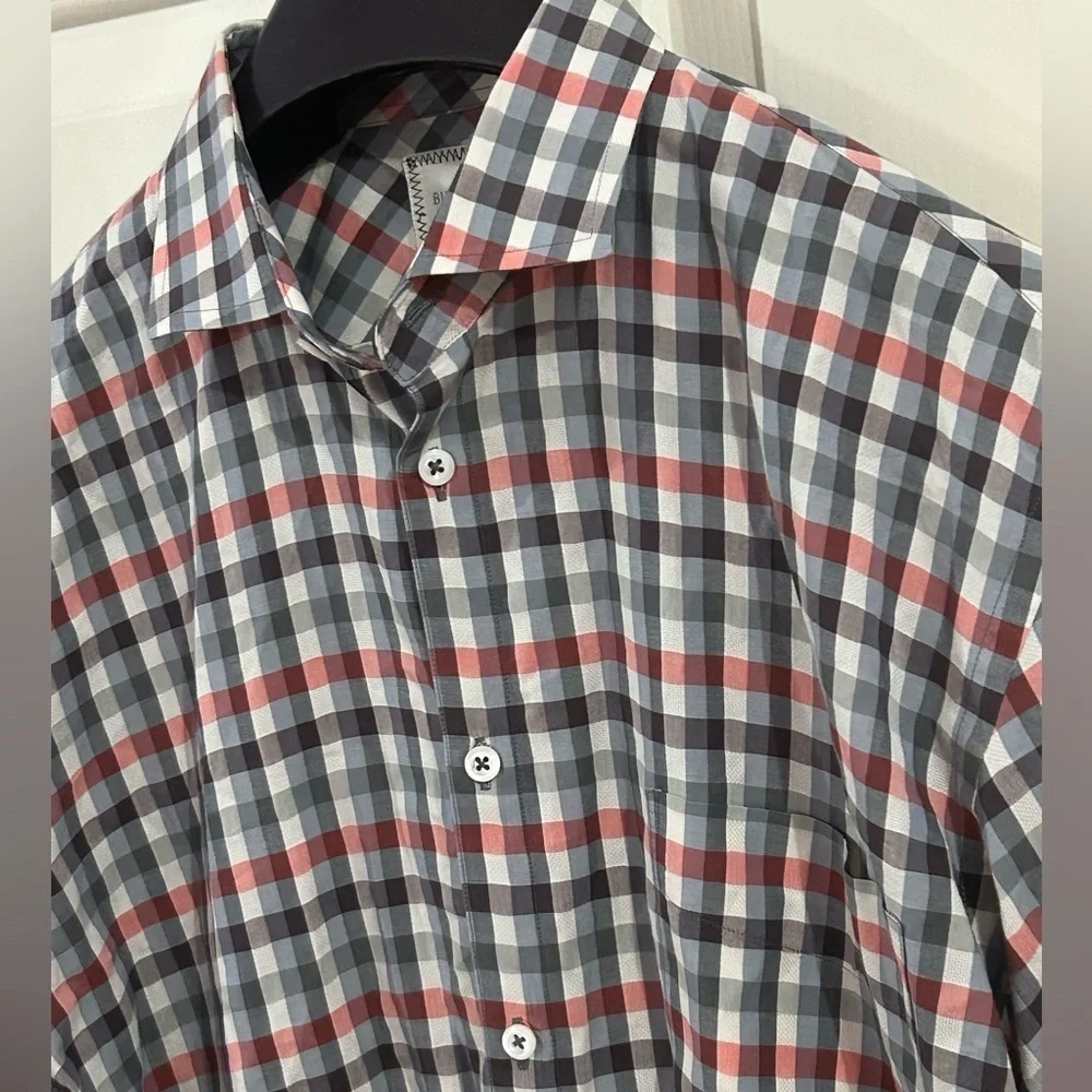 Billy Reid Men’s Medium Slim Cut Long Sleeve Button Down Shirt - Picture 3 of 8
